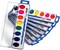 Watercolor Paint Set- Bulk Of 24 Sets - 8 Water Color Washable Paints, Palette Tray and Painting Brush, for Art Schools and Paint Party Supplies
